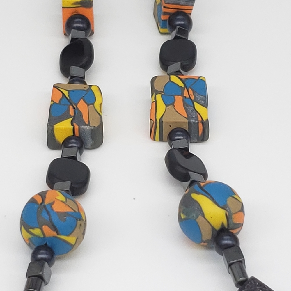 Handmade Polymer Clay Bead Necklace
